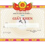 Mẫu giấy khen - 1