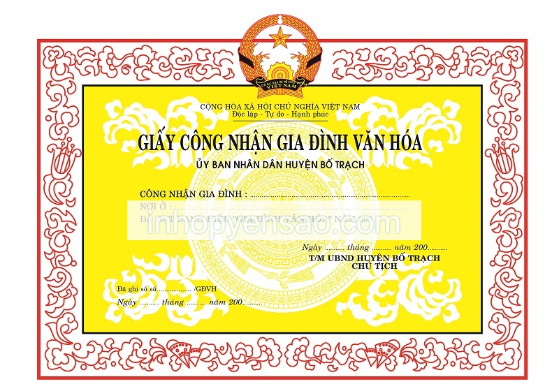 Mẫu bằng khen - 15