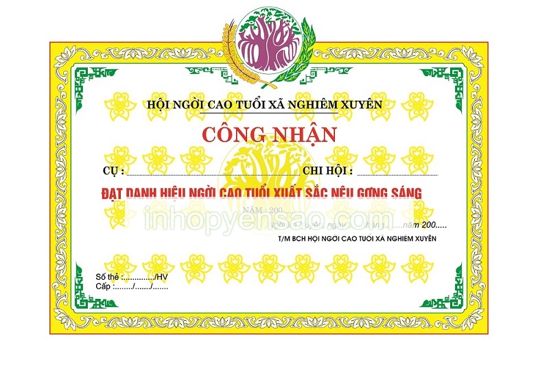 Mẫu bằng khen - 17