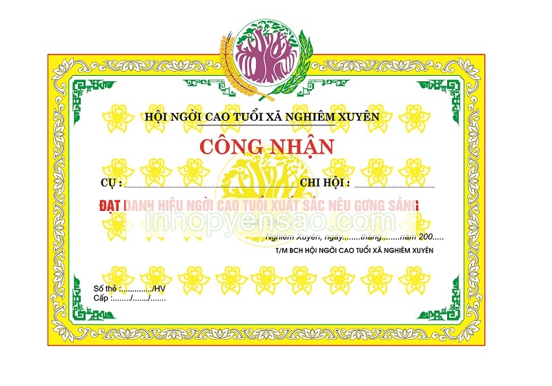 Mẫu bằng khen đẹp - 19