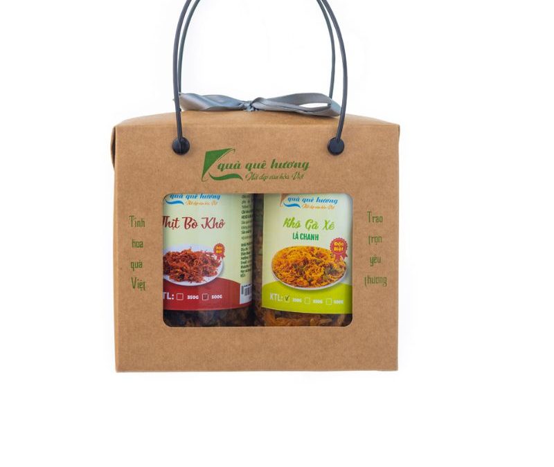 hộp giấy đựng khô gà